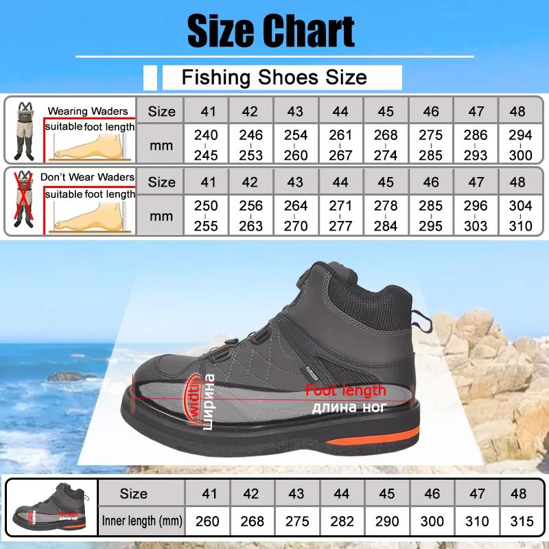 Chaussures de pêche à la mouche, chaussures de cuissardes de pêche, semelle en feutre avec ou sans c