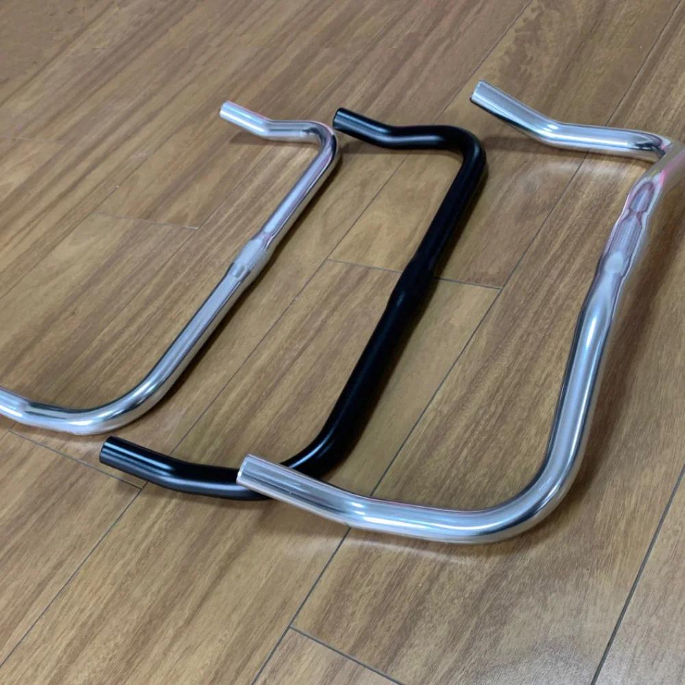 Repose-guidon de vélo en alliage d'aluminium, barre courbée, 22.2x25.4x420mm, piste de vélo à vitess