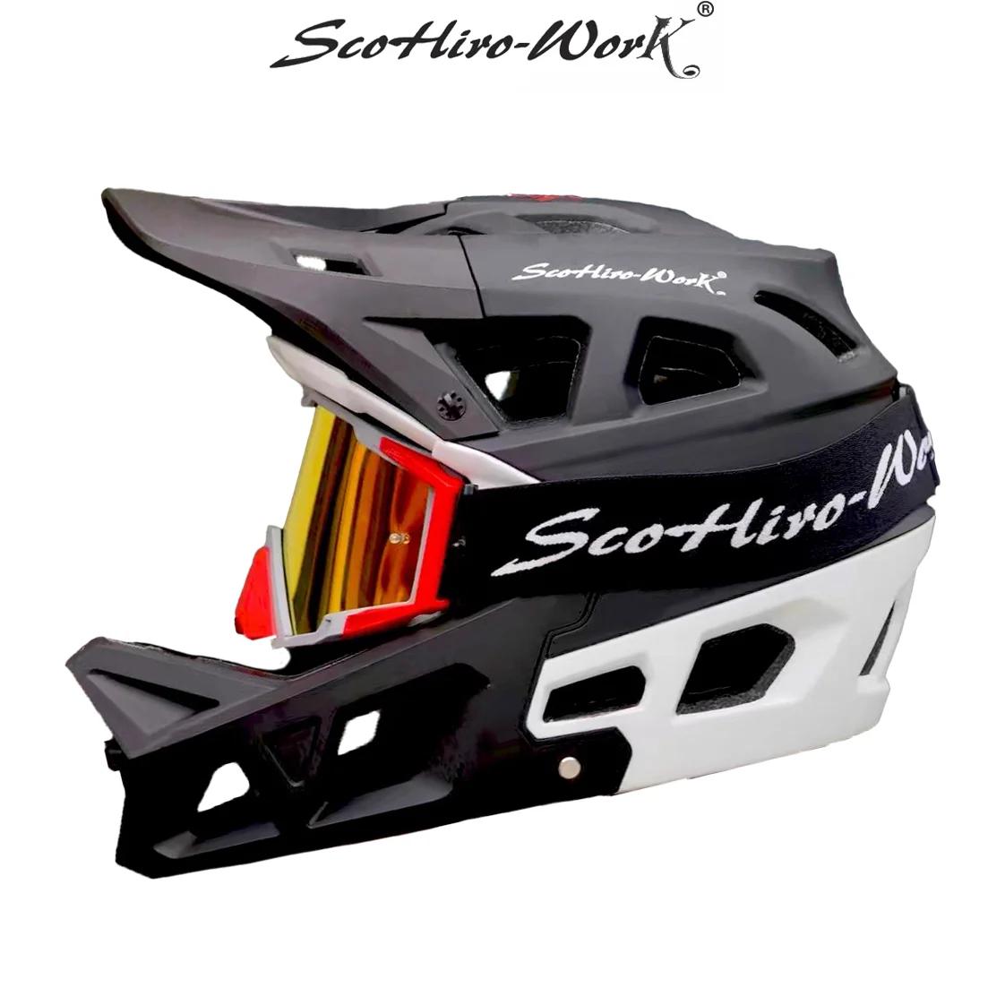 Casque de cyclisme vtt intégral VTT casque pour hommes DH BMX moto tout-terrain adulte vélo course a