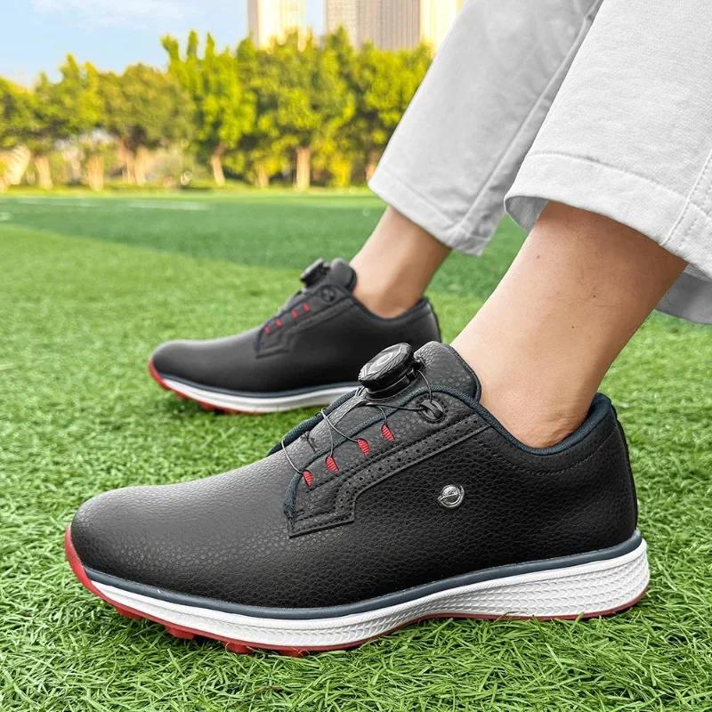 Nouveau Chaussures de Golf hommes légers chaussures de Golf homme taille 39-49 golfeurs chaussures i