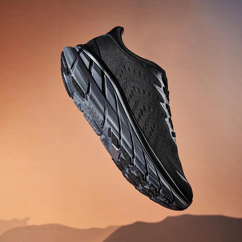 Nouveaux hommes chaussures de course mode décontracté marche respirant baskets à lacets Jogging moca