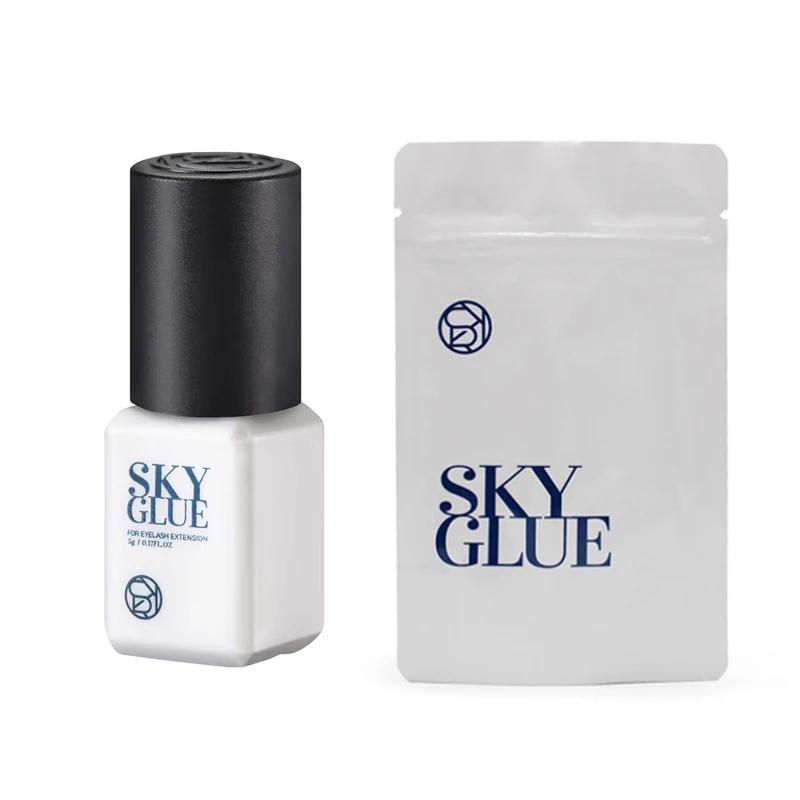 Brins de colle pour faux-cils, 10 bouteilles, fournitures d'extension coréennes, noir, rouge, bleu,