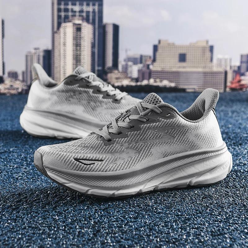 Marathon sport chaussures de course hommes respirant léger femmes confortable athlétique antidérapan