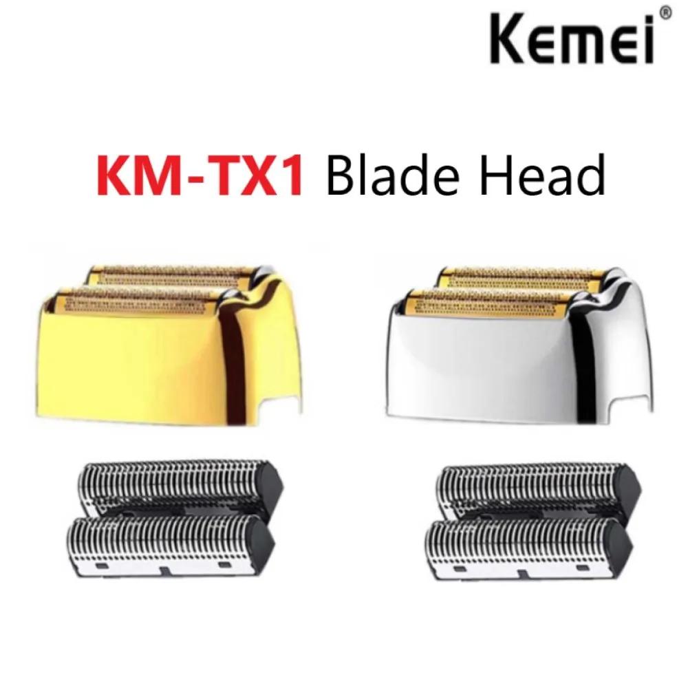 Kemei – ensemble de feuilles de rechange professionnelles et de lames de coupe, adapté au rasoir KM-