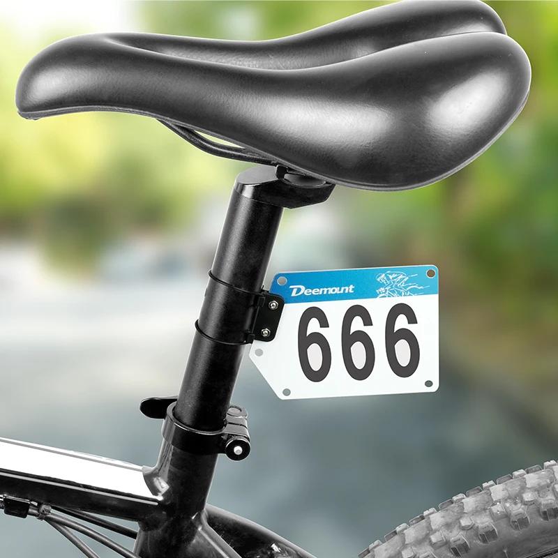 Clip de support de plaque d'immatriculation de course de Triathlon de vélo, cartes de vélo de route