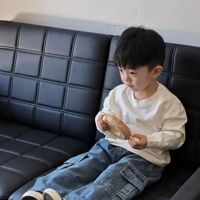 Jeans pour garçons style coréen, pantalon cargo ample polyvalent, marque de mode pour enfants, panta