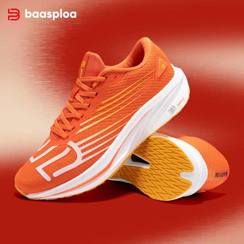 Baasploa-Chaussures de course professionnelles pour hommes et femmes, baskets de sport, de jogging,