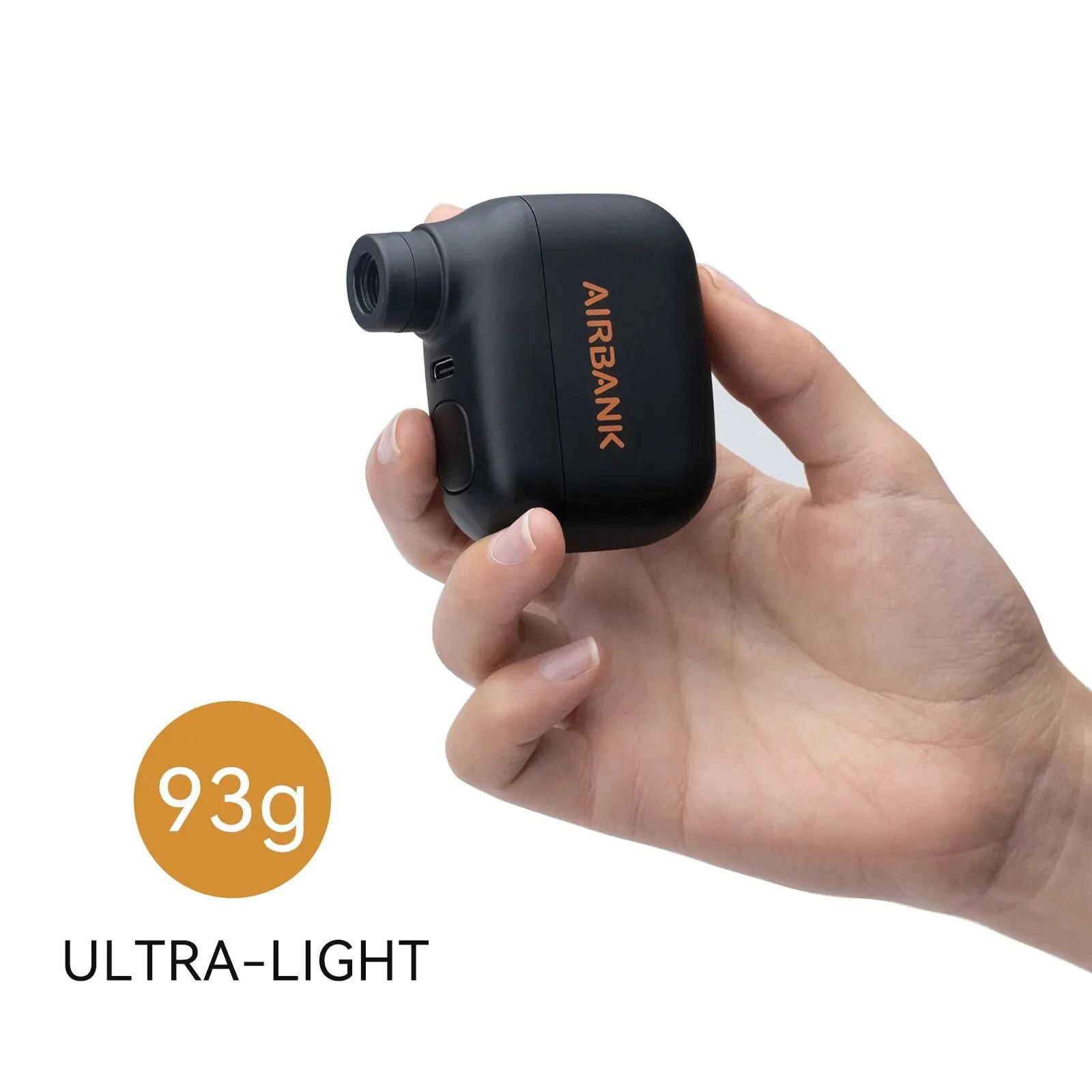 AIRBANK Mini pompe à vélo Portable gonfleur d'air Rechargeable 100PSI type-c accessoires de vélo pou