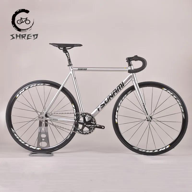 TSUNAMI-Vélo de Course SNM100 Fixie Partners, Vitesse Unique, Cadre en Aluminium 700C, Pièces de Cyc