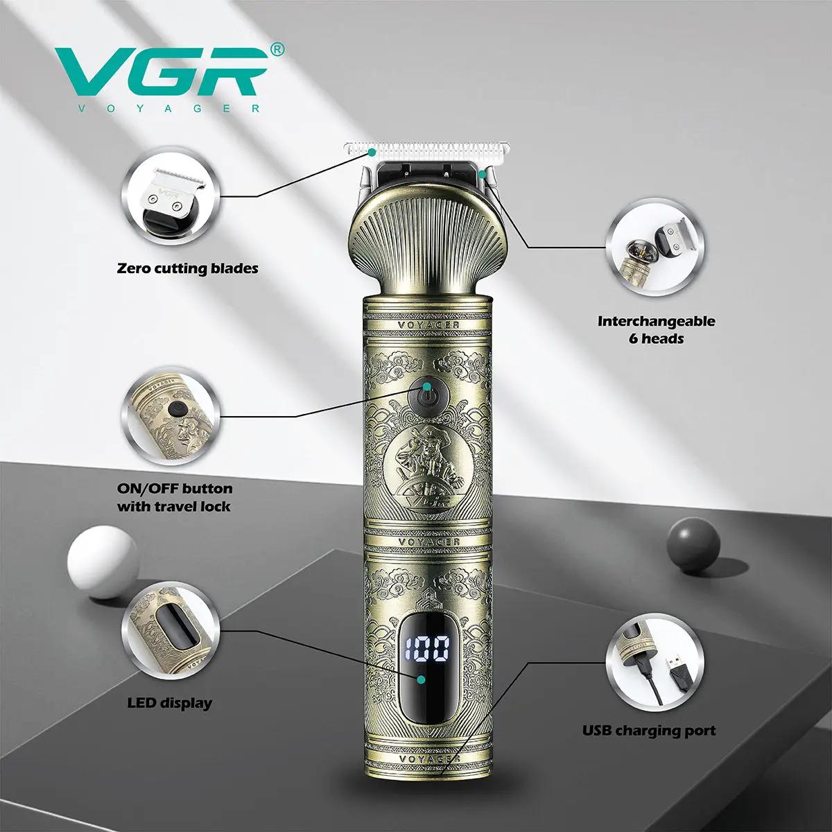 VgazHair Tondeuse Électrique Tondeuse À Cheveux Professionnel Barbier Sans Fil Machine De Coupe De C