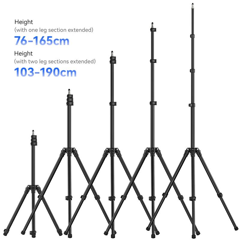 Ulanzi TT43 1.9M support de lumière en alliage d'aluminium trépied de support de lumière de jambe ré