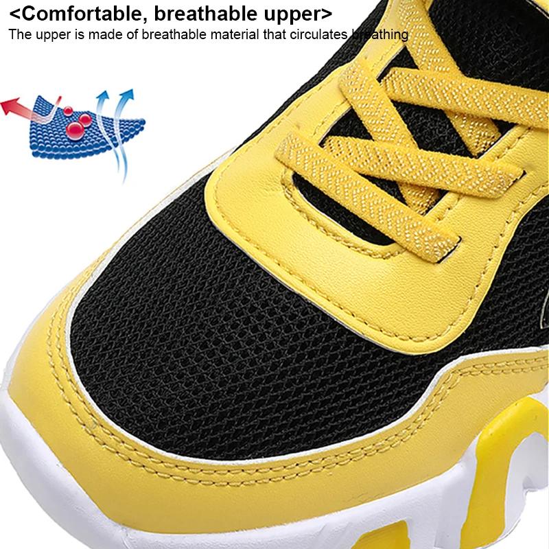 Chaussures basket enfants dessin animé semelle souple - Respirantes course garçons plein air rencontre