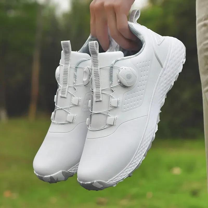 Baskets de golf imperméables pour hommes et femmes, chaussures de golfeurs confortables, mode décont