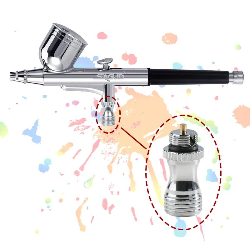 Valve d'air en acier inoxydable pour pièces d'aérographe à Double Action, brosse à Air, accessoires