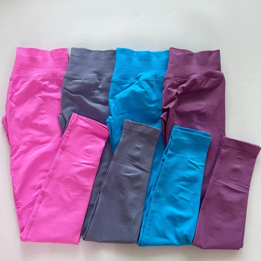 Pericic – Leggings de Yoga sans couture pour femmes, pantalons de sport, taille haute, bande côtelée