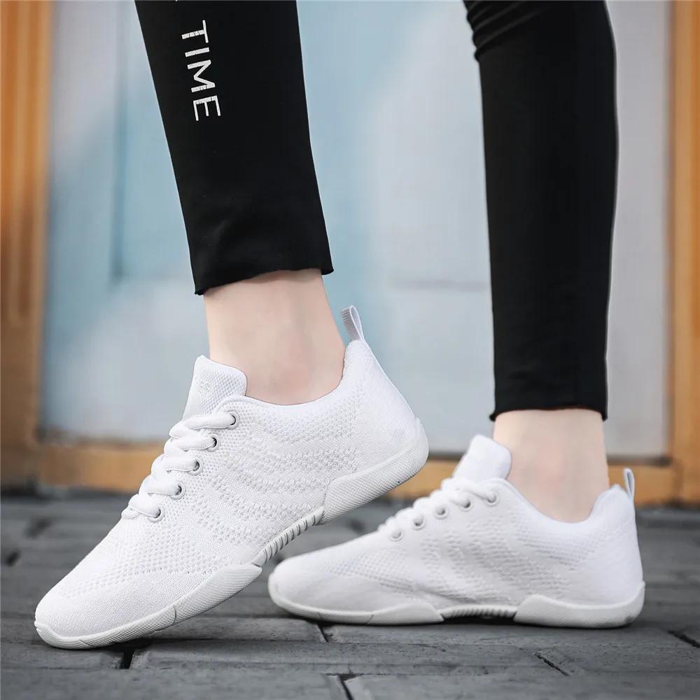 BAXINIER filles blanc Cheer danse baskets enfants léger Cheerleading formation marche Tennis femmes