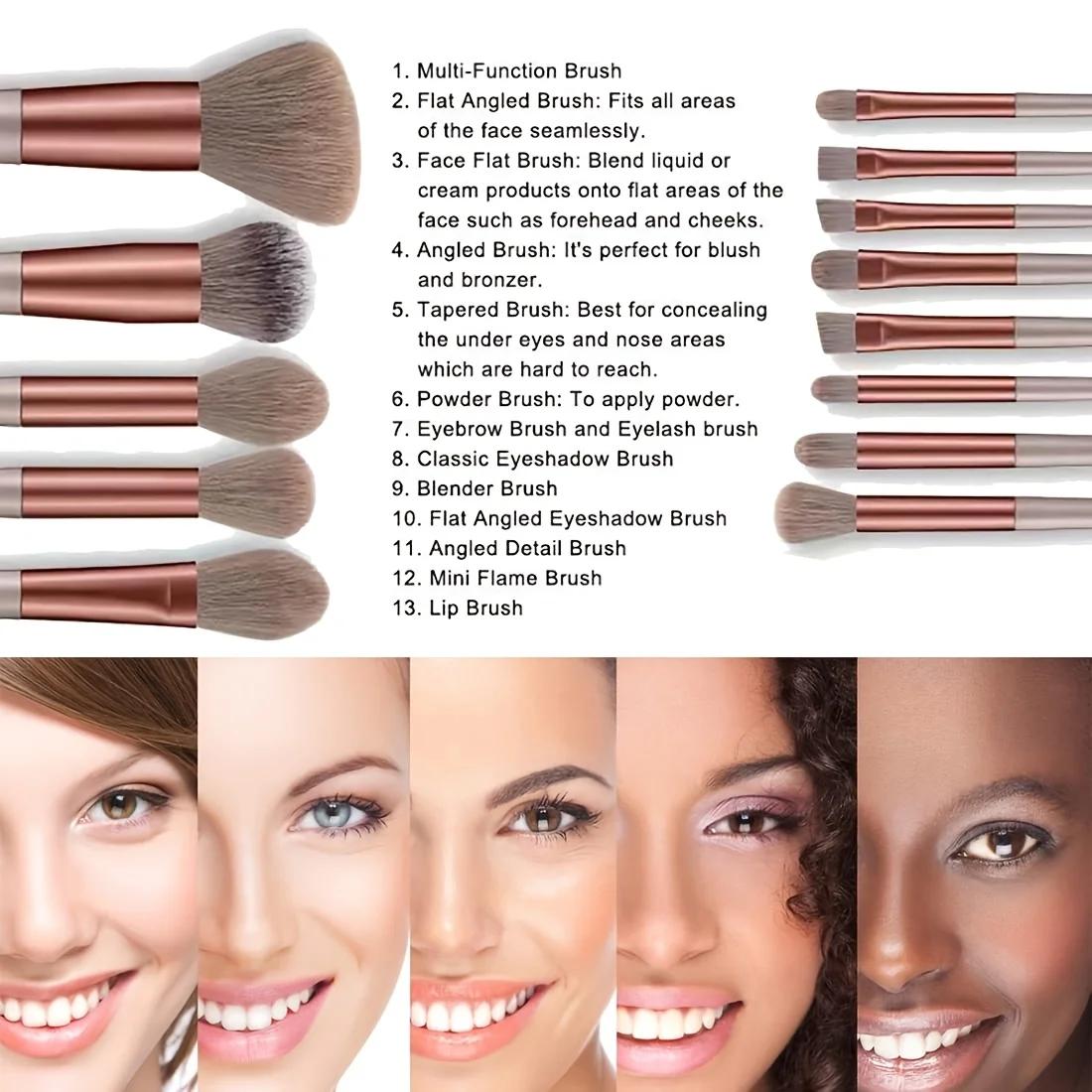 Pinceaux de maquillage 8-29 pièces Kit de maquillage professionnel femmes cosmétique pinceau à poudr
