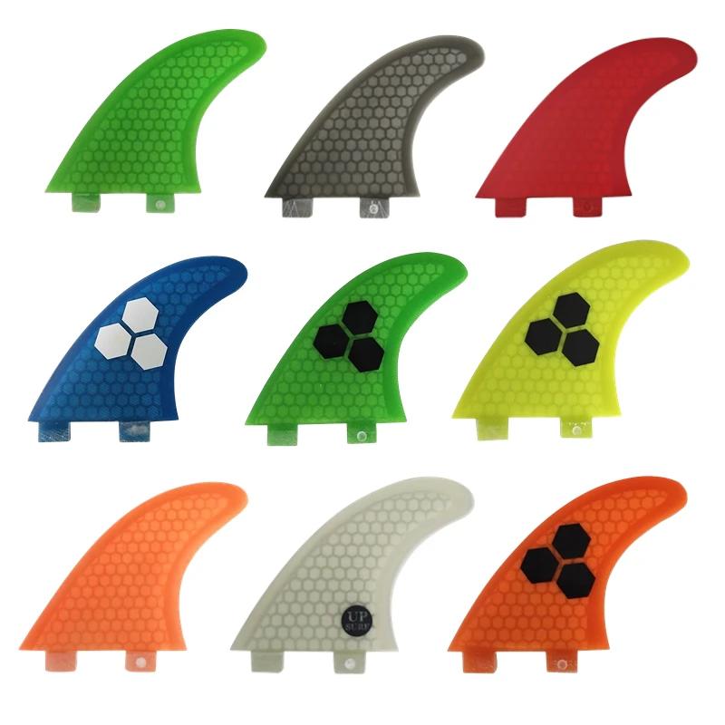 Ensemble d'ailerons Tri-fines UPSURF FCS S/M/L, palmes de Surf en nid d'abeille, propulseur de planc
