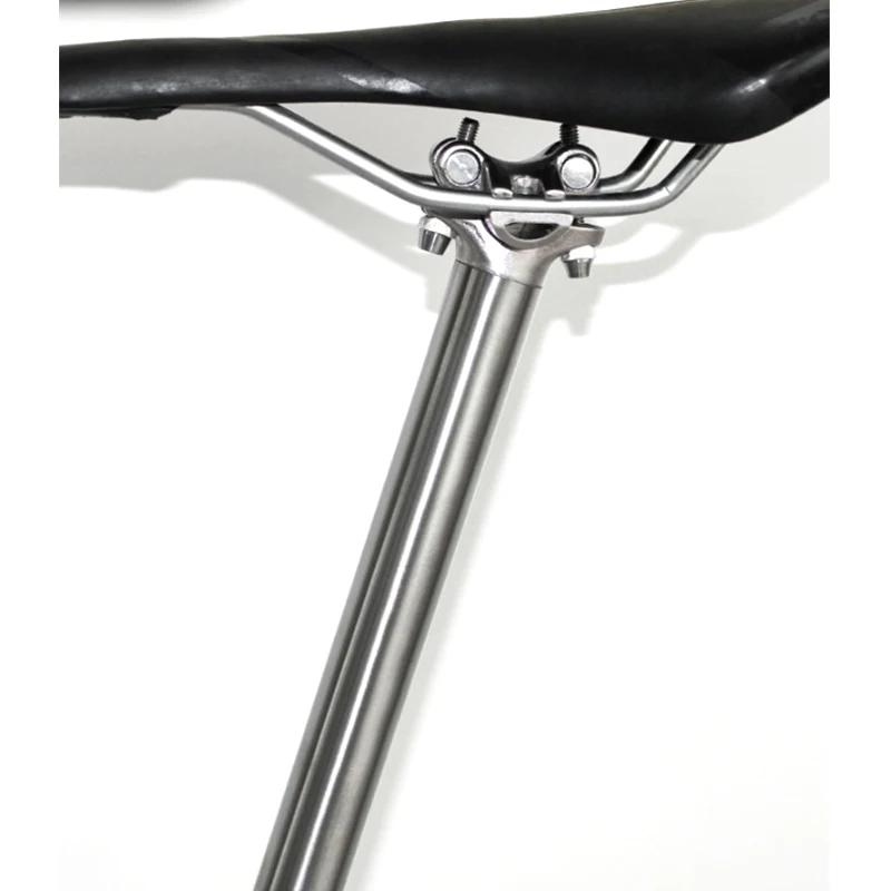 Alliage de titane tige de selle de vélo pour vtt/route tige de selle de vélo 27.2/30.9/31.6mm * 350m