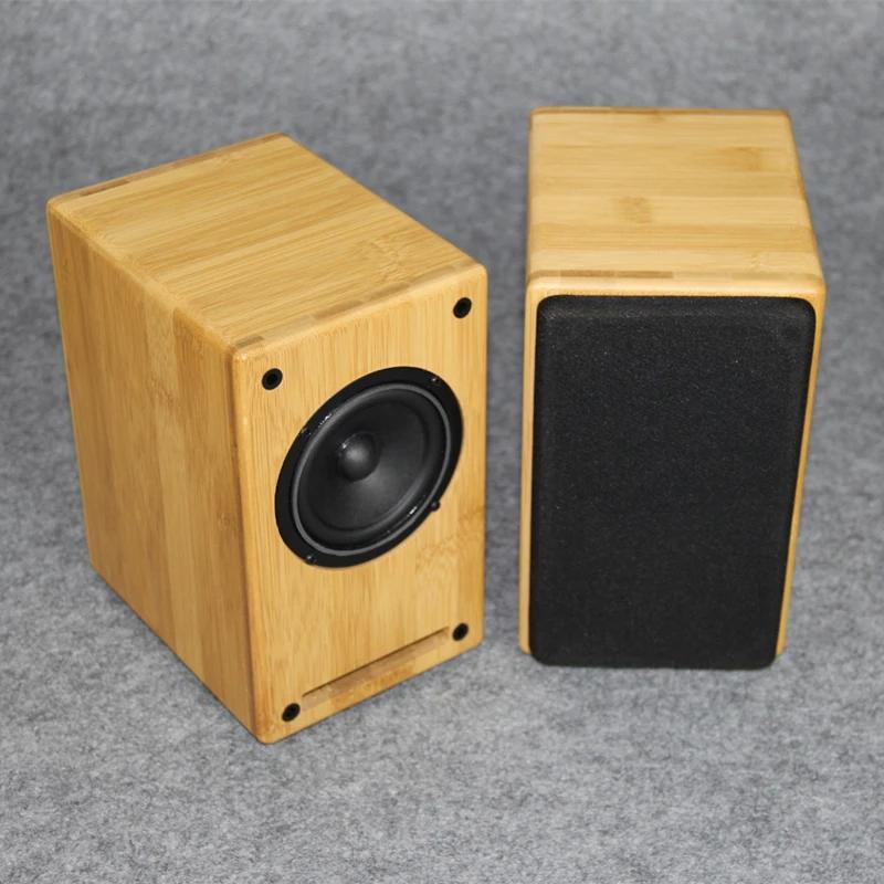 3 pouces haut-parleur coque pin bambou maison Audio gamme complète haut-parleur boîtier vide maison