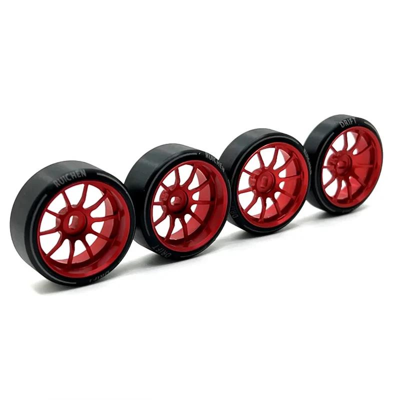 Moyeu de roue en métal et pneu avec Logo de dessin pour HGD1 MINI-Q MINI-D MINI-Z DRZ 1/28 Wltoys 28