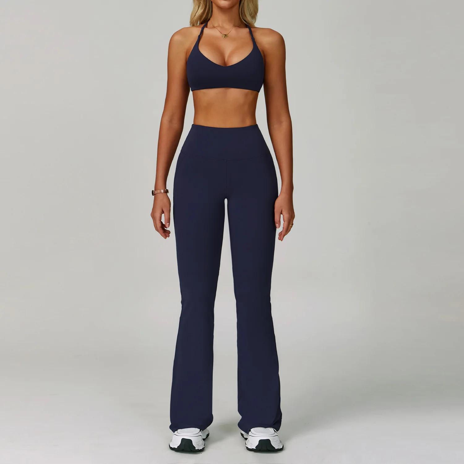 Ensemble de survêtement pour femmes 2 pièces Vêtements de fitness Ensembles de yoga Vêtements de spo