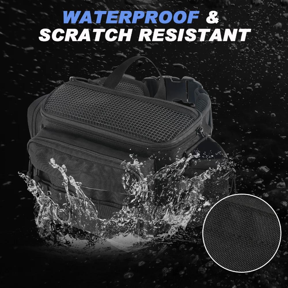 Goture sacs de matériel de pêche sac à bandoulière simple sac de taille multifonctionnel leurres de
