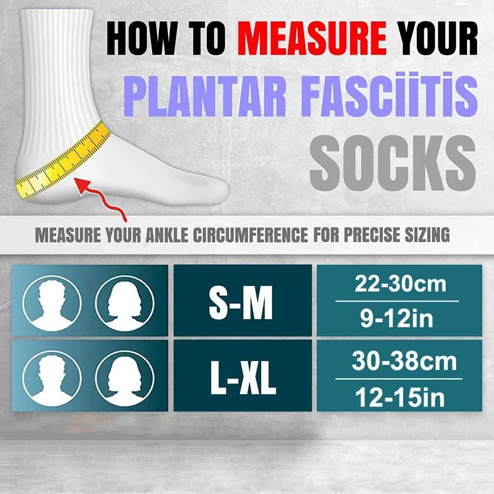 Attelle de fasciite plantaire, 1 paire, chaussettes de Compression nocturne, Supports de talon pour