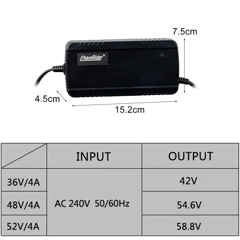 Chargeur de batterie au Lithium 36V 42V 48V 54.6V 52V 58.8V, chargeur de batterie li-ion pour vélo é