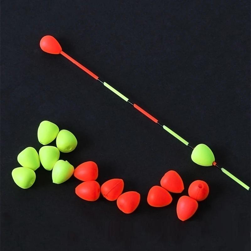 100/50/30/10 pièces rouge/jaune queue flottante haricots accrocheurs sensible visible haricots pêche