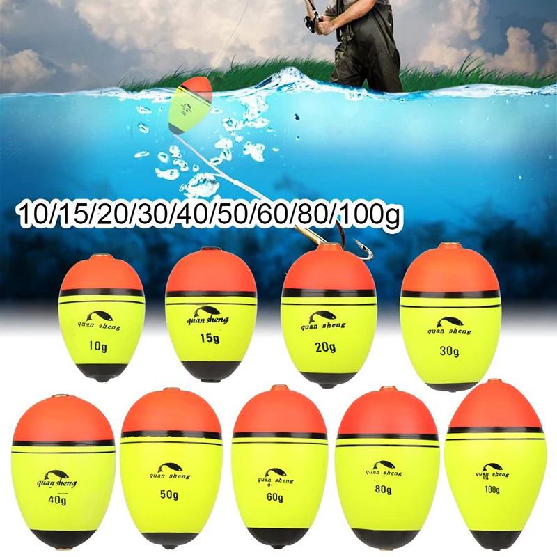 Flotteur de pêche en EVA de haute qualité, matériau élastique, flottabilité 10g/20g/30g/40g/60g80g/1