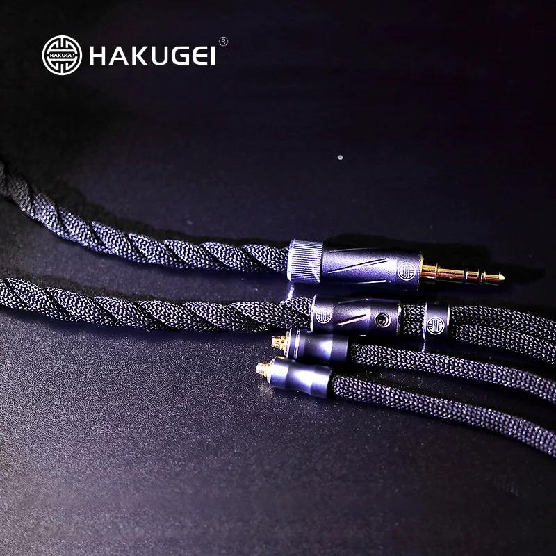 HAKUGEI Câble casque voix porte-bonheur 2,5 3,5 4,4 0,78 mmcx