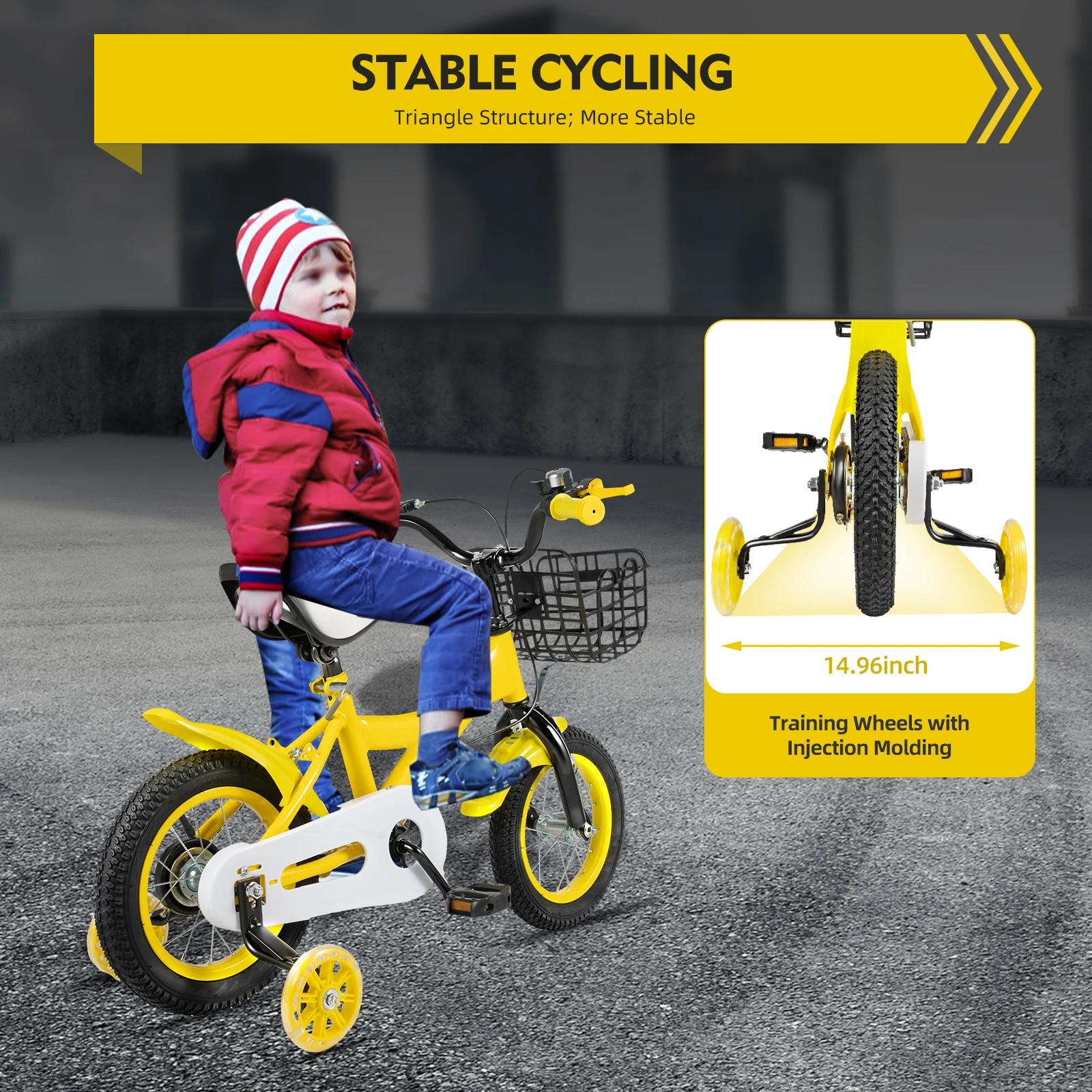 Vélo pour enfants garçons filles vélo pour tout-petits hauteur réglable vélo pour enfants avec panie