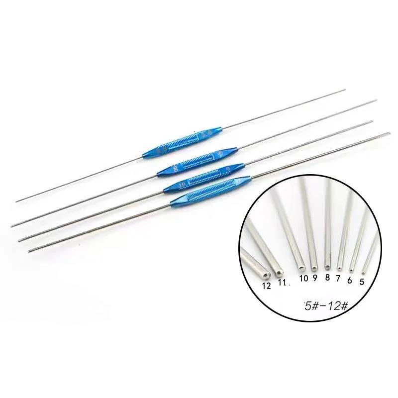 Instruments ophtalmiques en acier inoxydable 4 pièces/ensemble, sonde lacrimal, équipement de micros