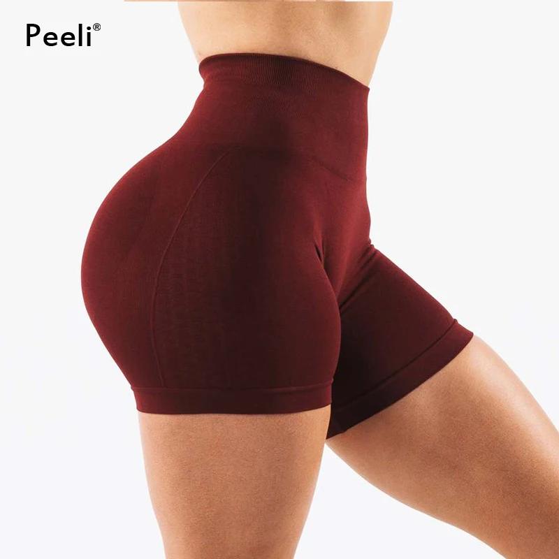Amplifier le Contour Shorts de sport femmes vêtements Scrunch fesses sans couture Shorts taille haut