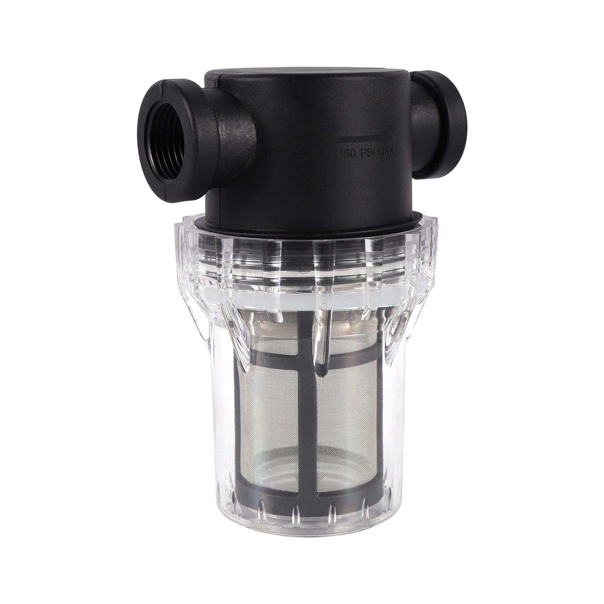Filtre Fileté Femelle et Mâle en Acier Inoxydable, Préfiltre à 80 Mailles, Irrigation de Jardin, Aqu
