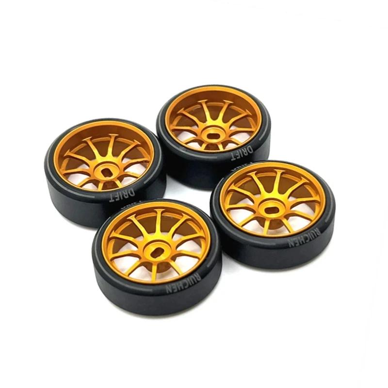 Moyeu de roue en métal et pneu avec Logo de dessin pour HGD1 MINI-Q MINI-D MINI-Z DRZ 1/28 Wltoys 28