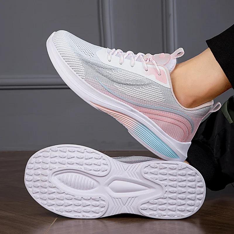 Chaussures de course décontractées pour femmes, maille antidérapante, respirantes, à la mode, pour l