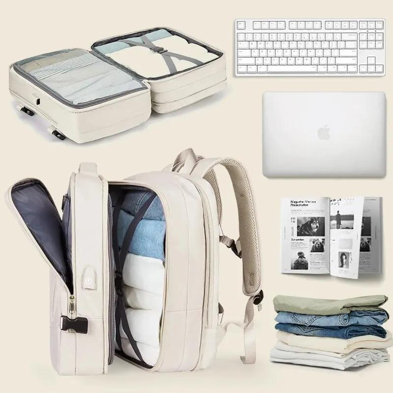 VEKROS-Sac à Dos de Voyage Extensible pour Homme et Femme, Accessoire pour -du-- end, Randonnée, Ord