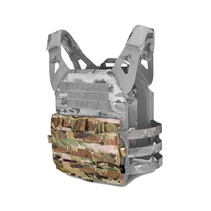 Dulfigured-Poudres de panneau MOLLE TRI pour AVS JPC2.0, panneau avant amovible, triple chargeur, po
