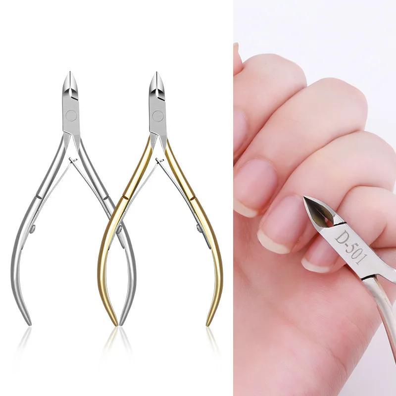 Coupe-cuticules professionnel, ciseaux de manucure, poussoir de pédicure, dissolvant de peau morte,