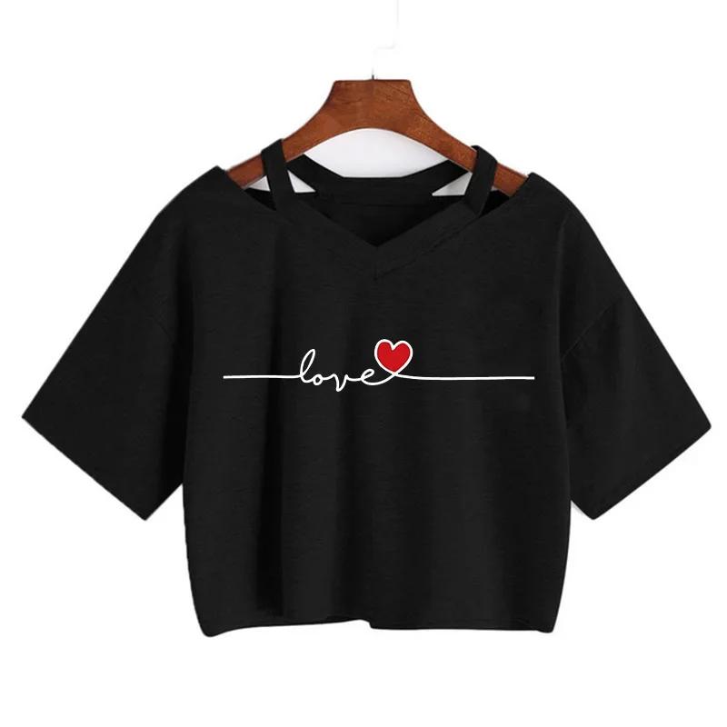 2000s Y2k Imprimer Femmes T-shirt Harajuku Gothique Recadrée Mange T-shirt Drôle Graphique T-shirt S