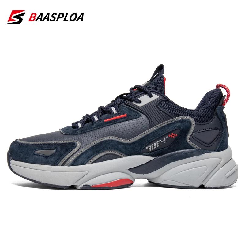Baasploa-Chaussures de course légères et respirantes pour hommes, baskets de sport en plein air, coo