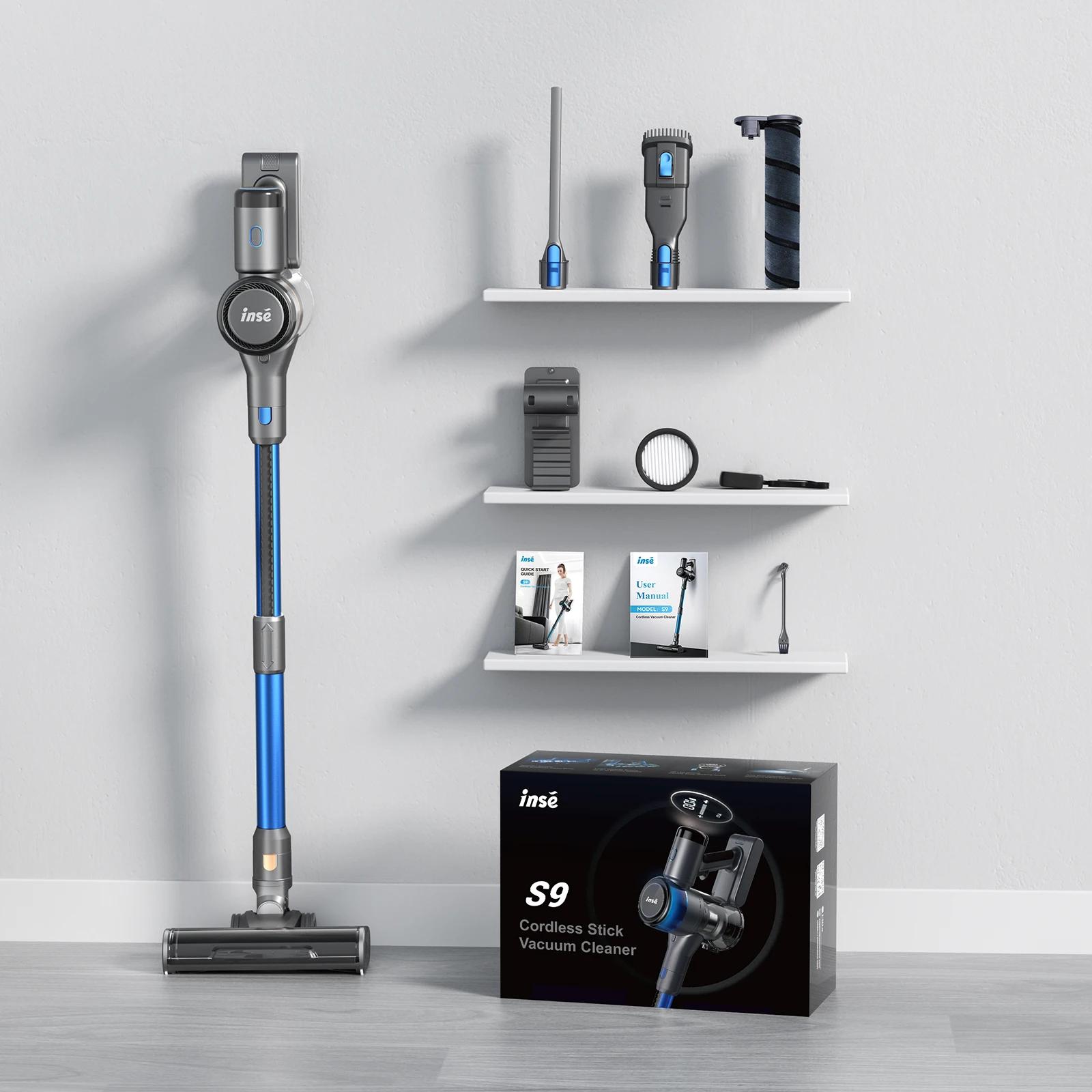 INSE-Aspirateur sans fil avec affichage LED, aspirateur à réglage intelligent, aspirateur pour tapis