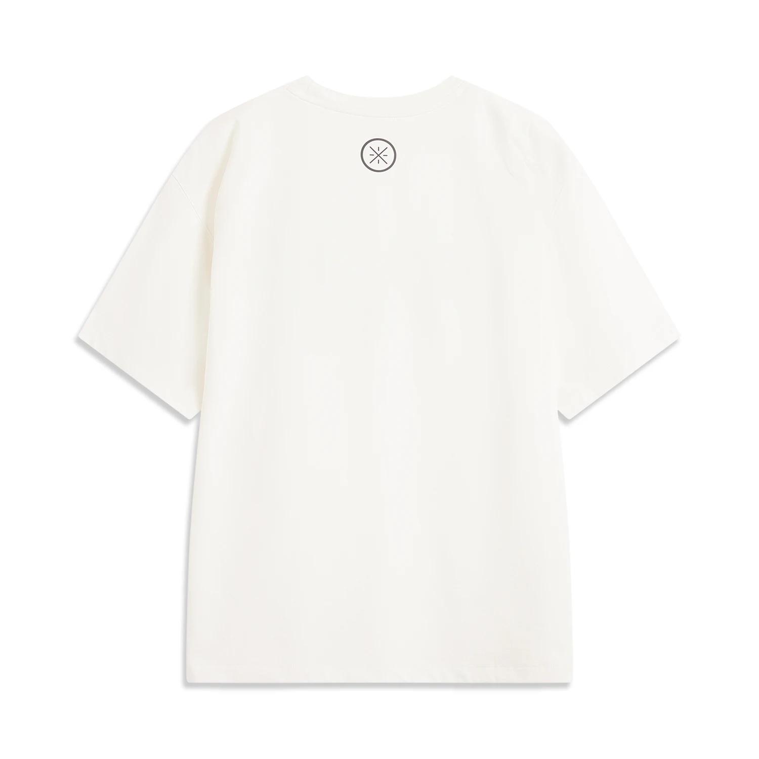 Li-Ning T-shirt Wade pour homme AT DRY FREEZE 64% coton 36% polyester coupe régulière col rond LiNin