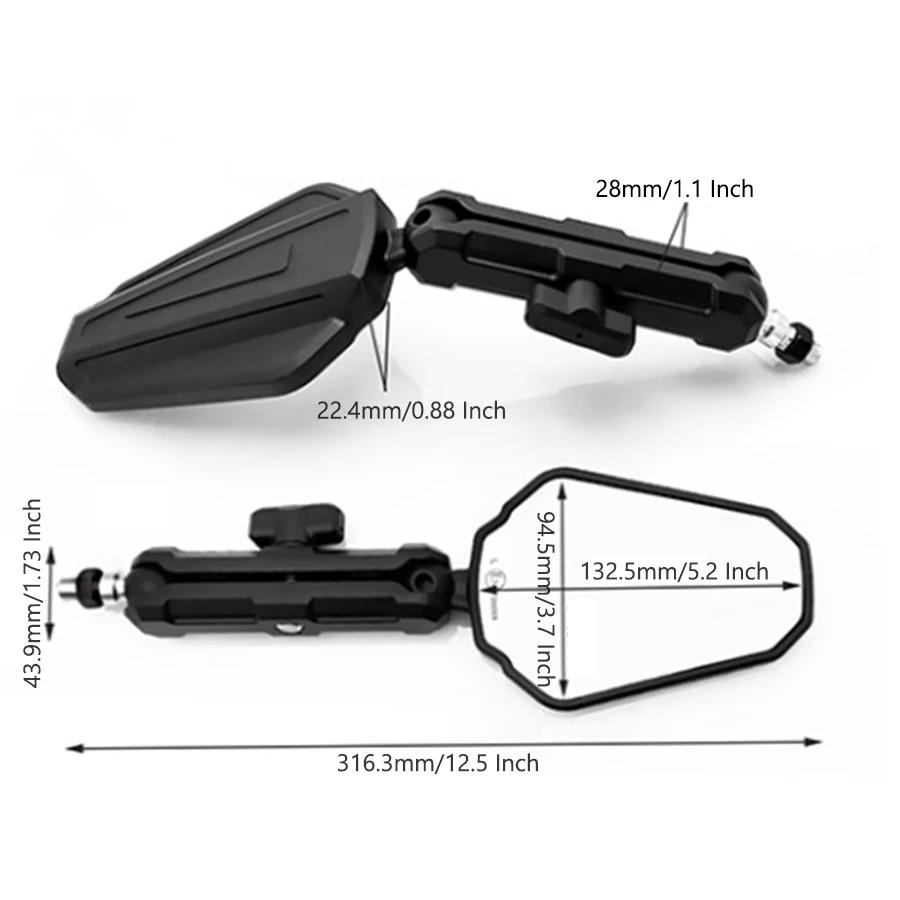 Rétroviseur pliable universel pour moto, haute qualité