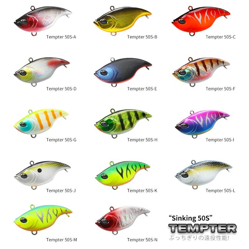 TSURINOYA 50S Kit de leurres vibrants pour la pêche 5 pièces 50mm 12.5g TEMPTER Appât dur VIB pour l