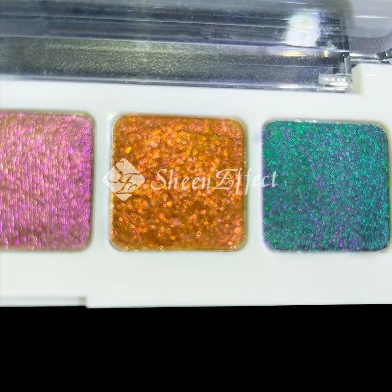 Sheeneffect-Palette de fards à barrage caméléon multichromes, cosmétique, 5 couleurs