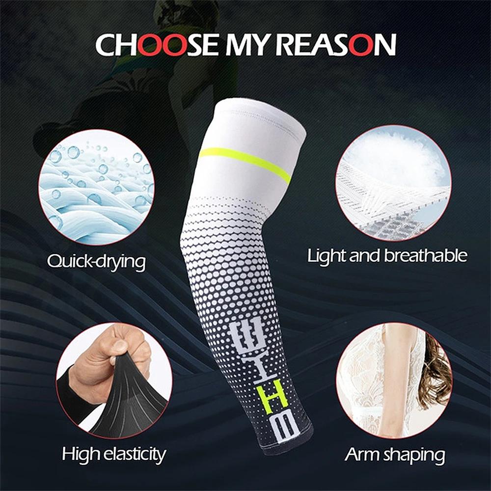 1 paire unisexe cyclisme course sport manches bras refroidissement manches UV Protection solaire man