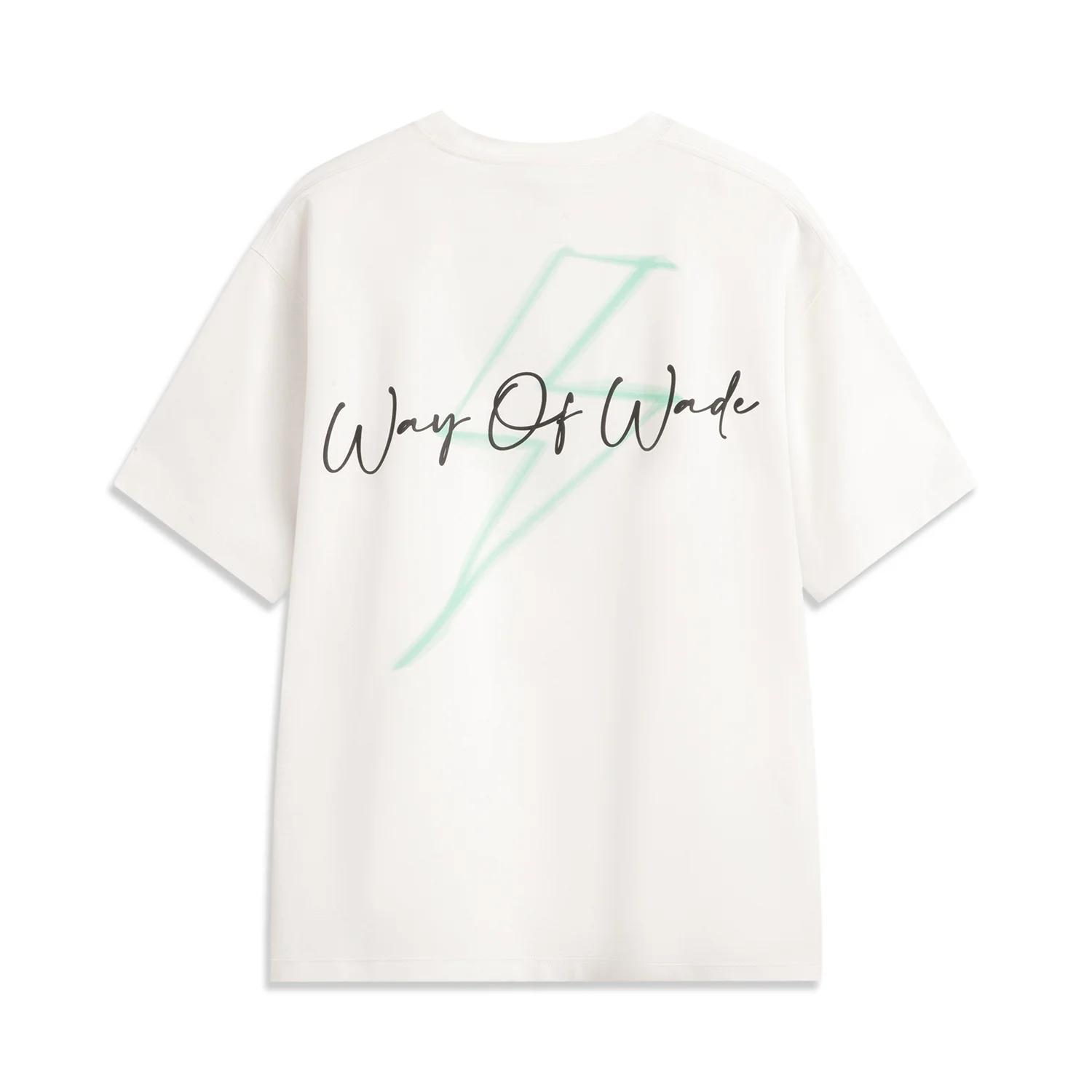 Li-ning hommes Wade sport T-shirts 49% Polyester 46% coton 5% élasthanne coupe ample doublure confor